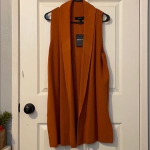 No sleeve sweater cardigan